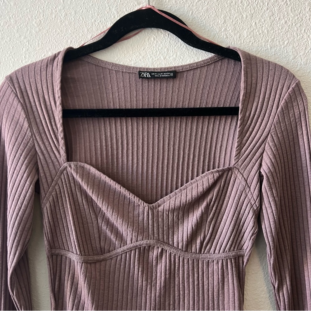 Zara Ribbed Top - Picture 3 of 4